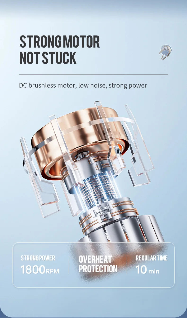 Foreverlily 26W Bürstenloser Motor Nackenmassage - 2000mAh Kompakt