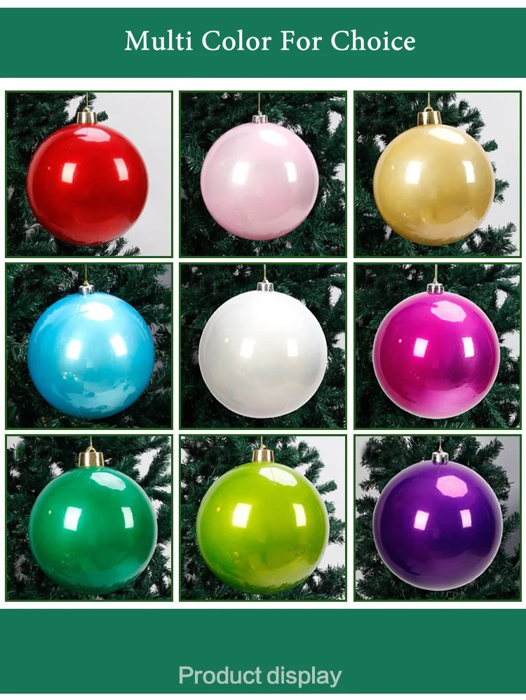 Pearlescent Kugel Glänzende Christbaumkugel - Durchmesser 12-25 cm Kunststoff