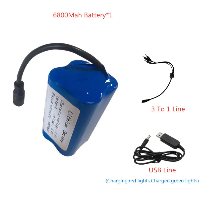 RC-Boot-Akku 2025: 7.4V 13600Mah 6800Mah Battery For V020 V900 2011-5 V007 C18 H18 V18 D18B FX88 - Remote Control RC Fishing Bait Boat Battery Parts Collection