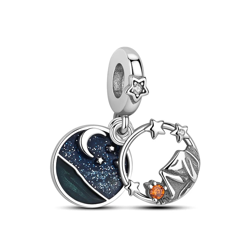 Originale 925 Sterling Silber Charms Liebe Reise London Bus Koffer Paris Perlen passen für Pan Armbänder Halsketten Frauen DIY Schmuck
