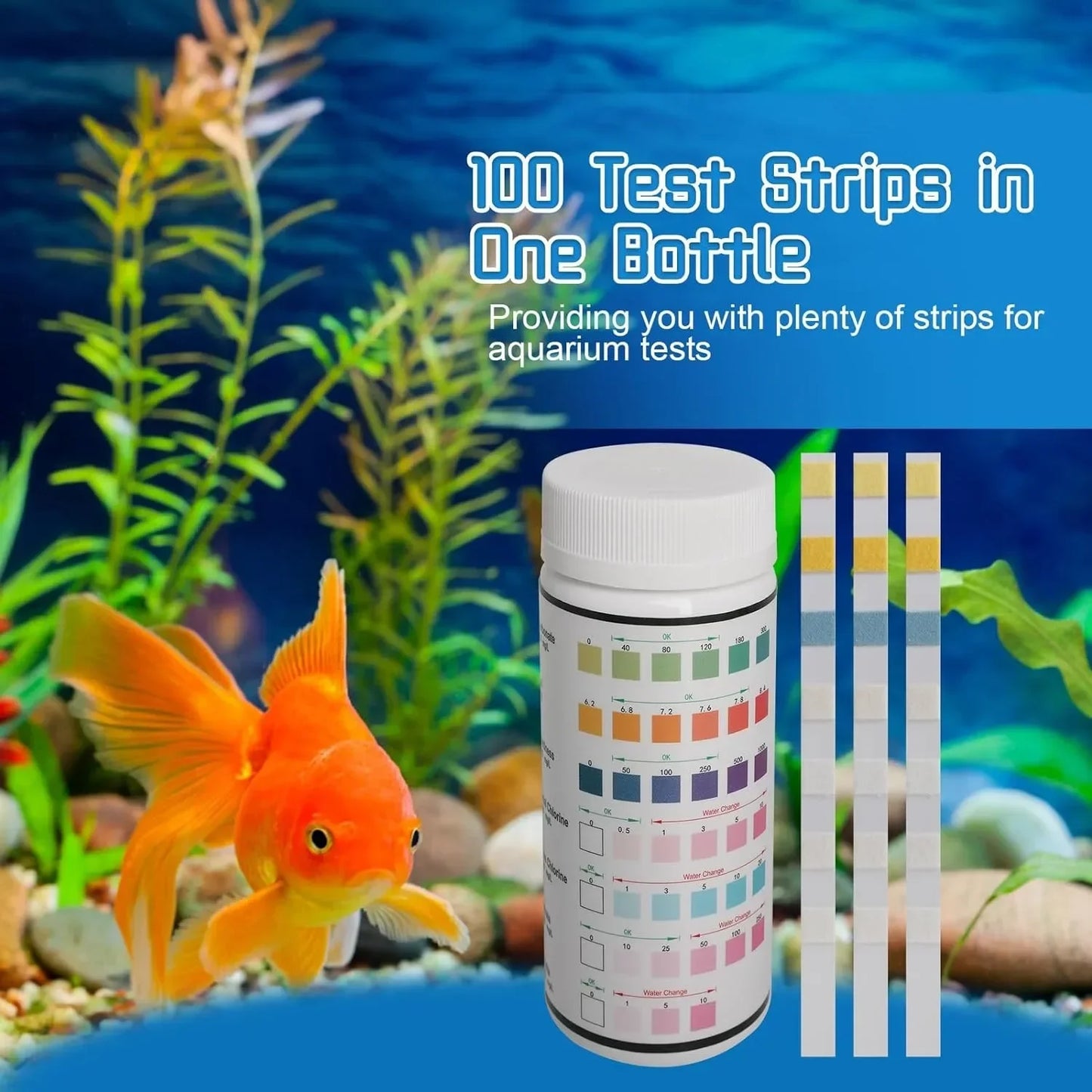 Benzi de testare pH pentru acvariu AquaTest Pro - 50 buc, 0-14