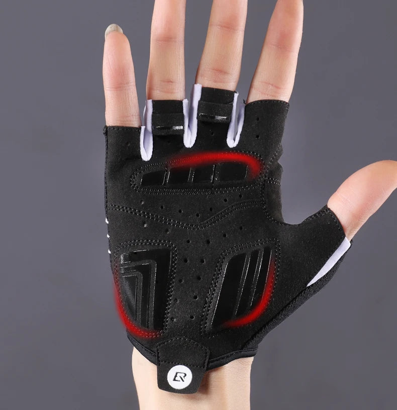 ROCKBROS Radfahren Fahrrad Handschuhe Halb Finger Stoßdämpfend Atmungsaktiv MTB Berg Fahrrad Sport Handschuhe Männer Frauen Radfahren Ausrüstung