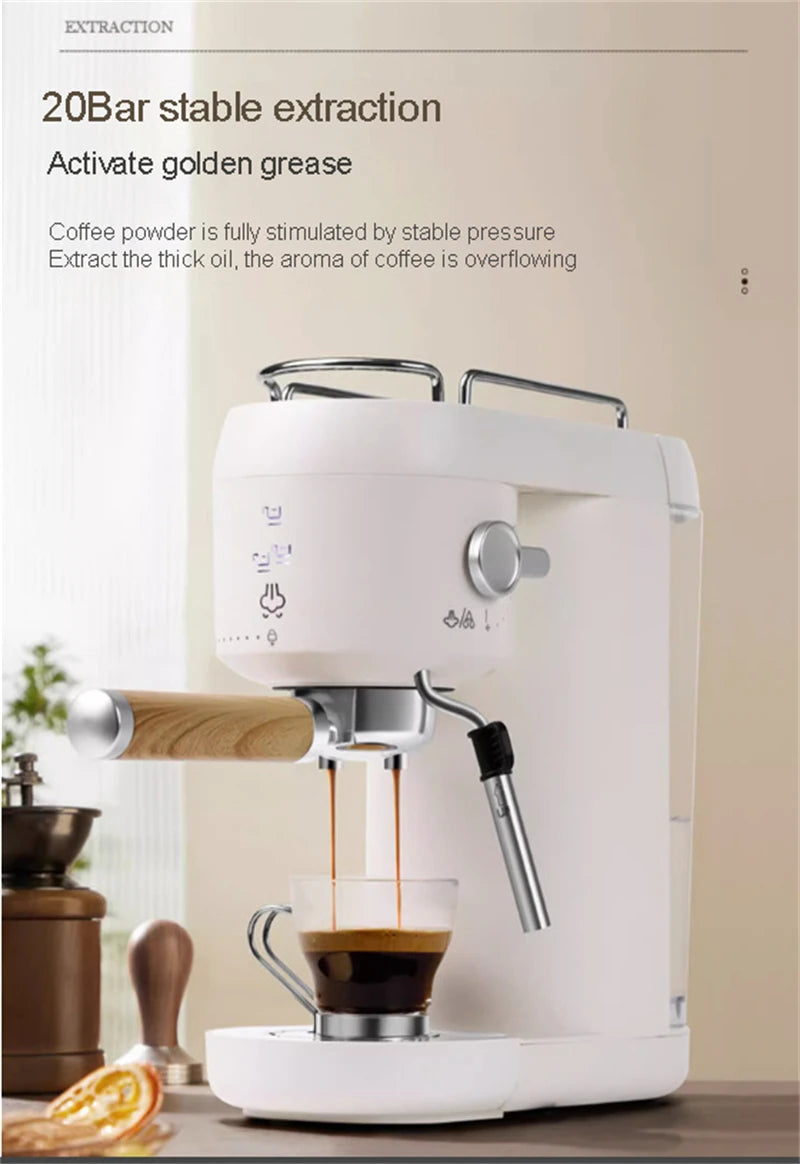 Professional Espresso Coffee Maker Electric Italian Coffee Machine 15 Bar Automatic milk frother Cappuccino Latte Espresso maker