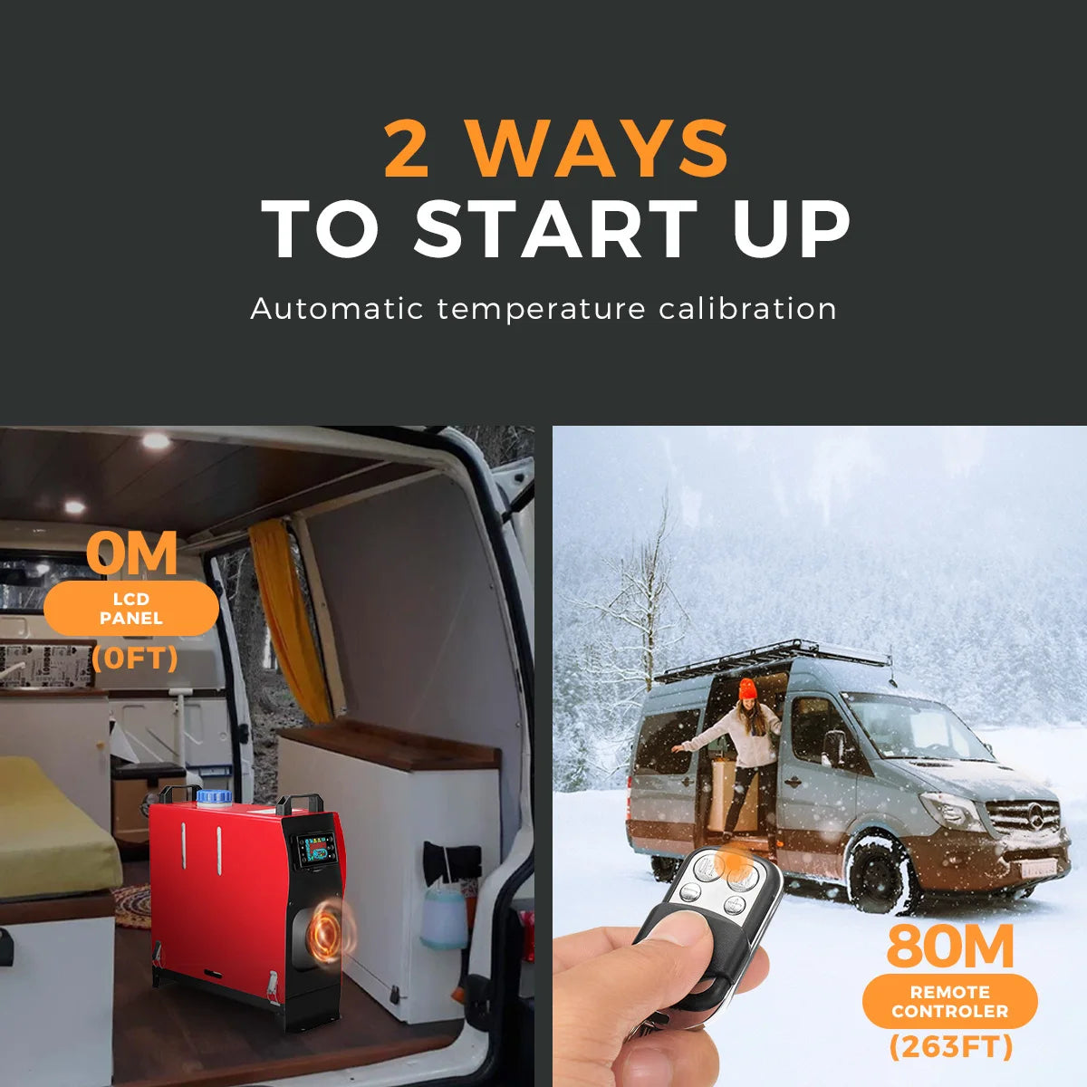 Diesel-Heizung 2025: Sunster 8KW 12V&24V Portable All In One - LCD Monitor Car Parking Air Heater für Campervan Tent Trucks Collection