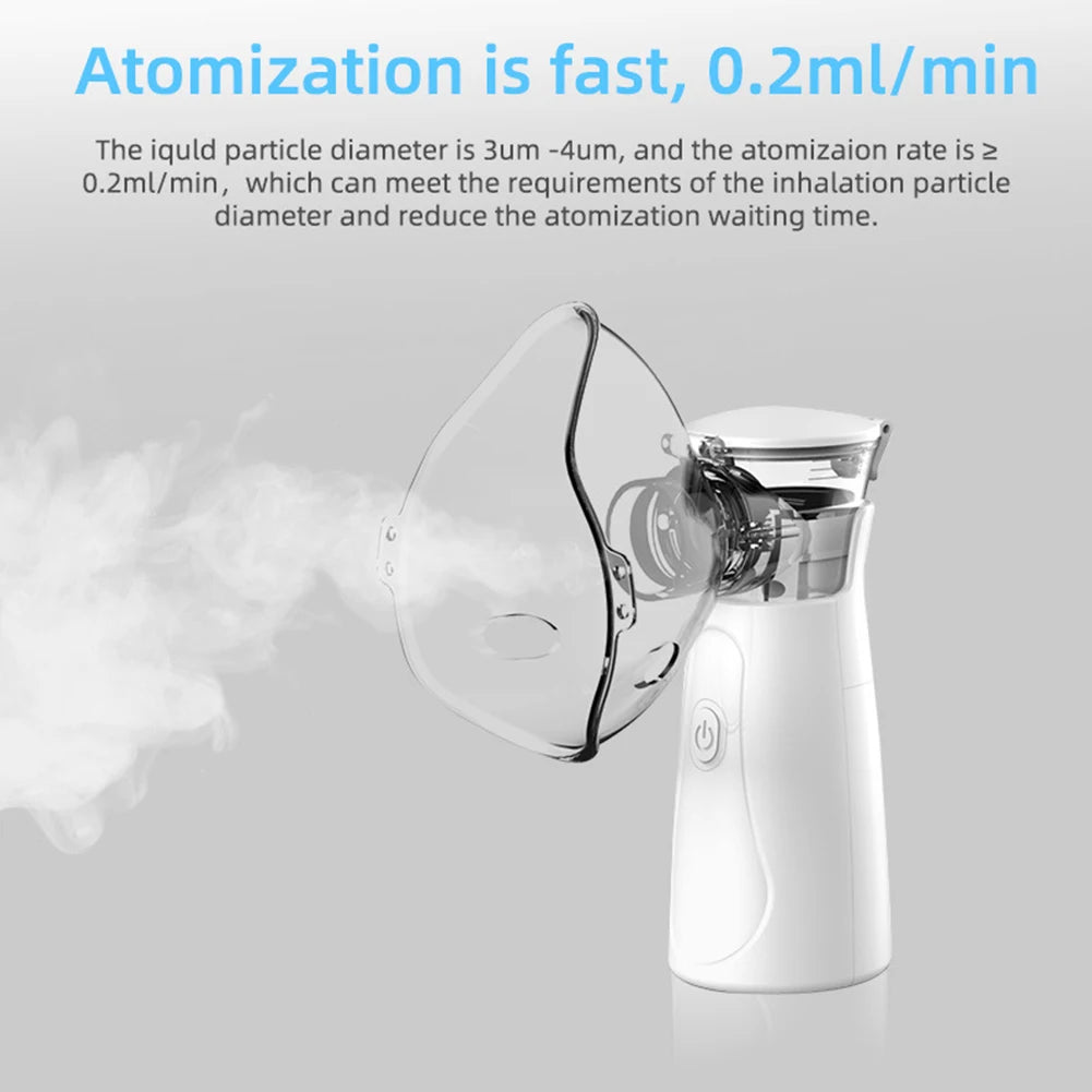 Outdoor Portable Nebulizer Silent Mesh Mini First Aid Kit Handheld Asthma Inhaler Atomizer Kids Adult Saving Emergency Machine