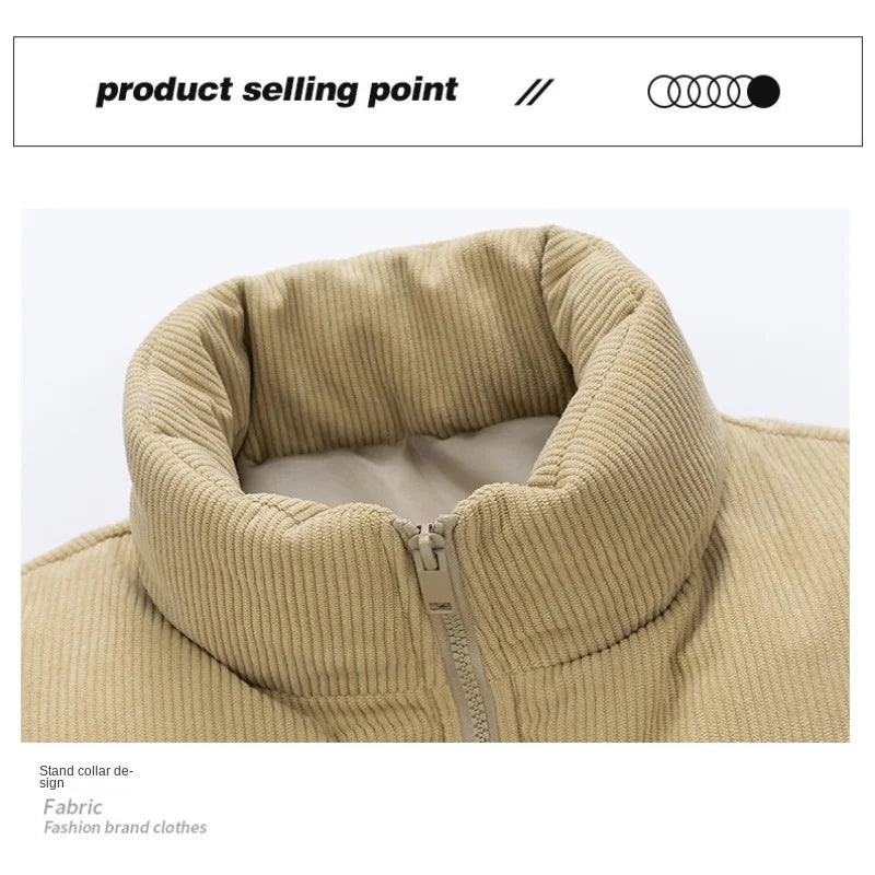 JEEP SPIRIT Herren Stehkragen Weste - Größe Regulär, Material Baumwolle, Gewicht Leicht