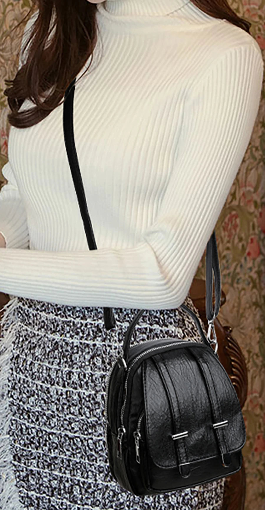 Fashion Multilayer Crossbody Bags For Women 2024 Luxury Designer Brand Leather Shoulder Messenger Bag Ladies Purses and Handbags