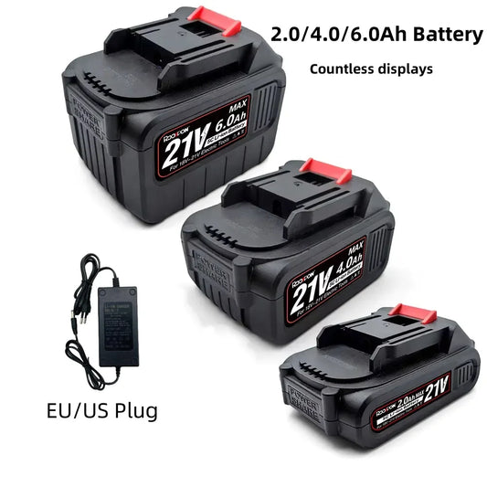 Rechargeable Battery for 18v Makita Lithium Ion Battery,2Ah 4Ah 6Ah Capacity for Makita 18-21V Battery Electric Power Tools Uses