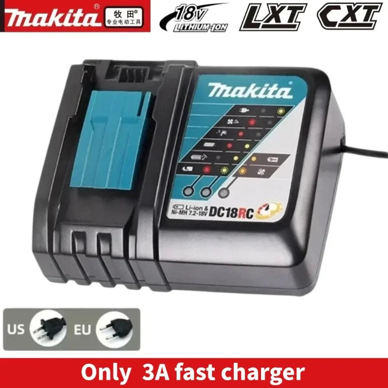 Authentic Makita 18V 6Ah rechargeable power tool battery with LED lithium-ion substitute LXT BL1860B BL1860 BL1850 charger