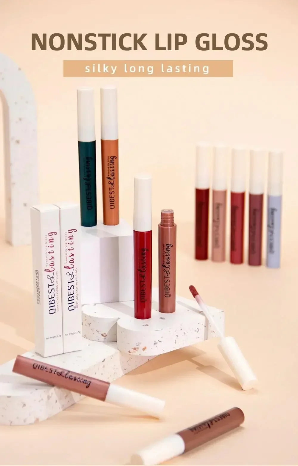 Matte Liquid Lipstick Waterproof Long Lasting Velvet Mate Nude Red Lip Gloss Lint Tube Makeup Cosmetic Lipsticks Lipgloss