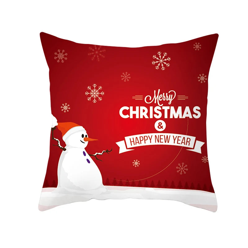 Christmas Pillow Case Christmas Santa Claus Elk Pillow Case Cover Merry Christmas Decorative Pillowcases Party Pillow Case