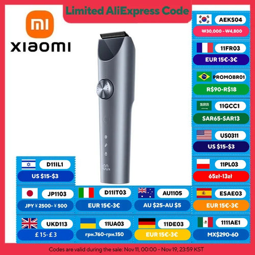 XIAOMI MIJIA Haarschneidemaschine 2 Titanklinge - 160 Min, 0,5-20 mm