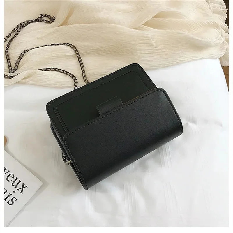 Women's Crossbody Bag New Small Square Bag Trendy Fashion Casual Simple Wide Shoulder Strap Retro One Shoulder Messenger Bag