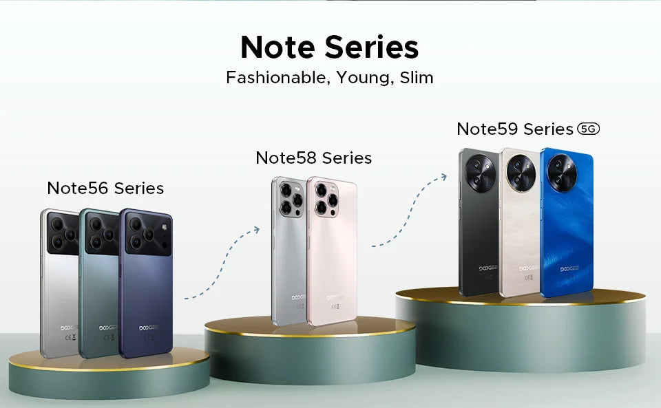 DOOGEE Note56 Pro Großer Akku - 6150 mAh, 6,56 Zoll, 90 Hz