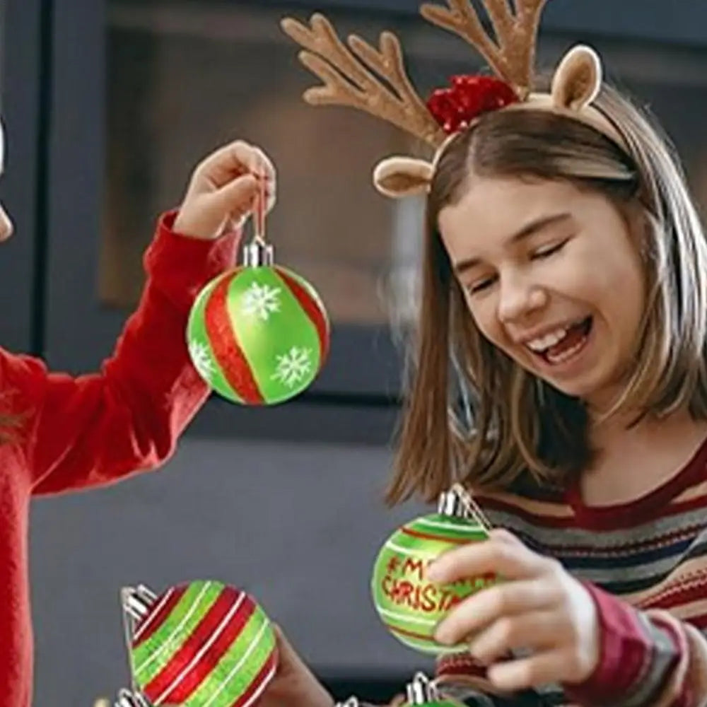 Choice Weihnachtskugeln Glitzer - Inhalt 12 Kugeln, Größe 6 cm, Kunststoff