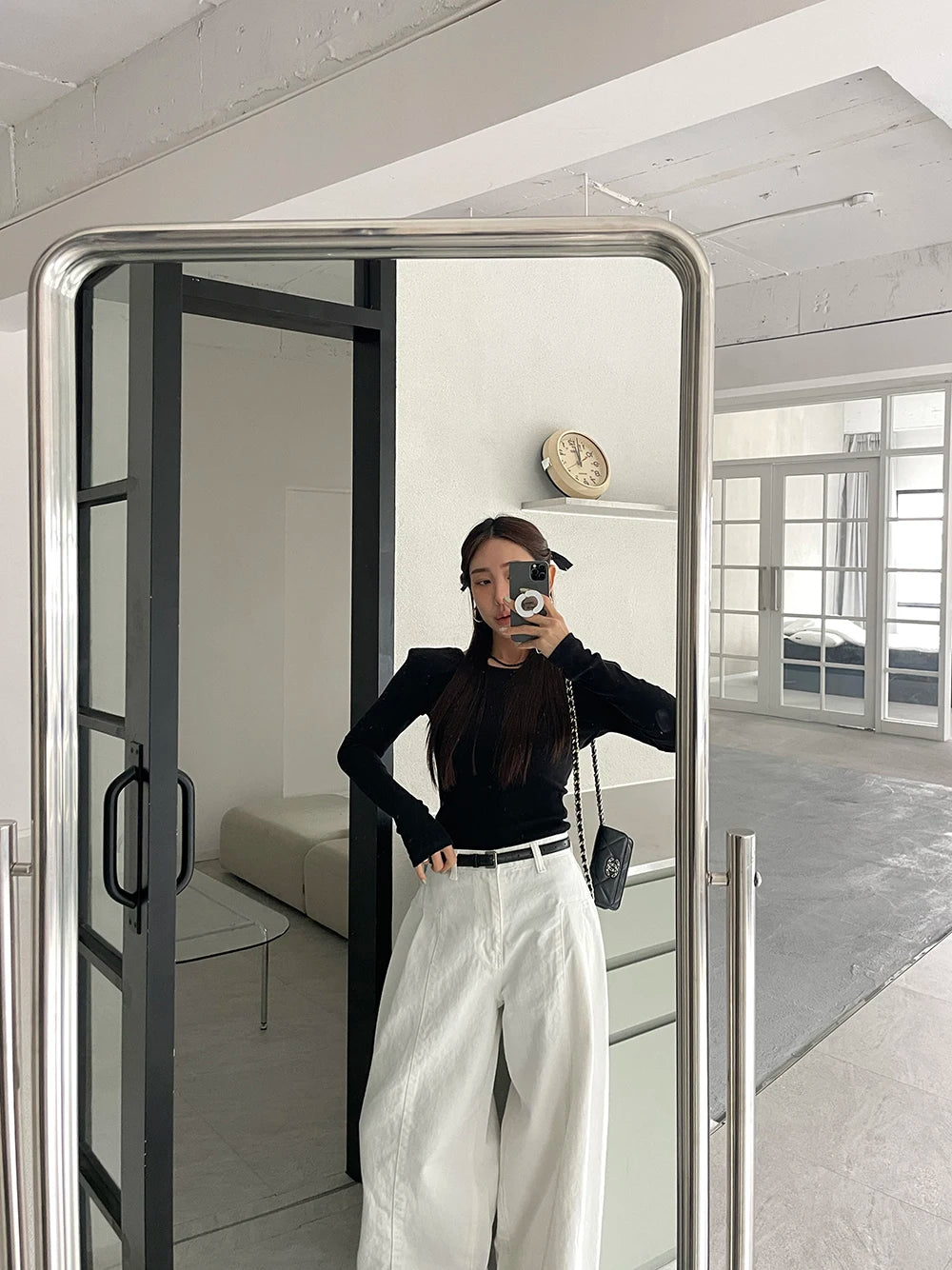 Jeans Spring Summer Long Wide Leg Pant Women High Waist Fashion Casual Korean Style Ladies Trousers Loose Pleated Woman Pants