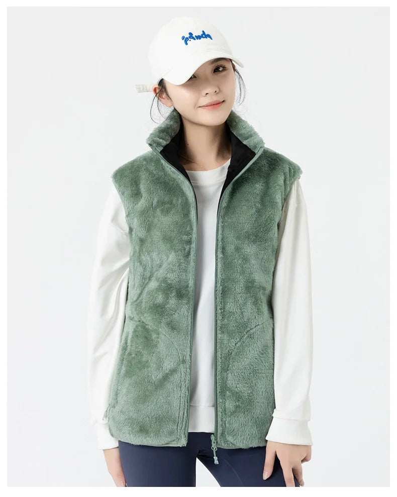 Ippolich 9-Zonen Smart-Heizjacke - Korallenfleece USB M-XL