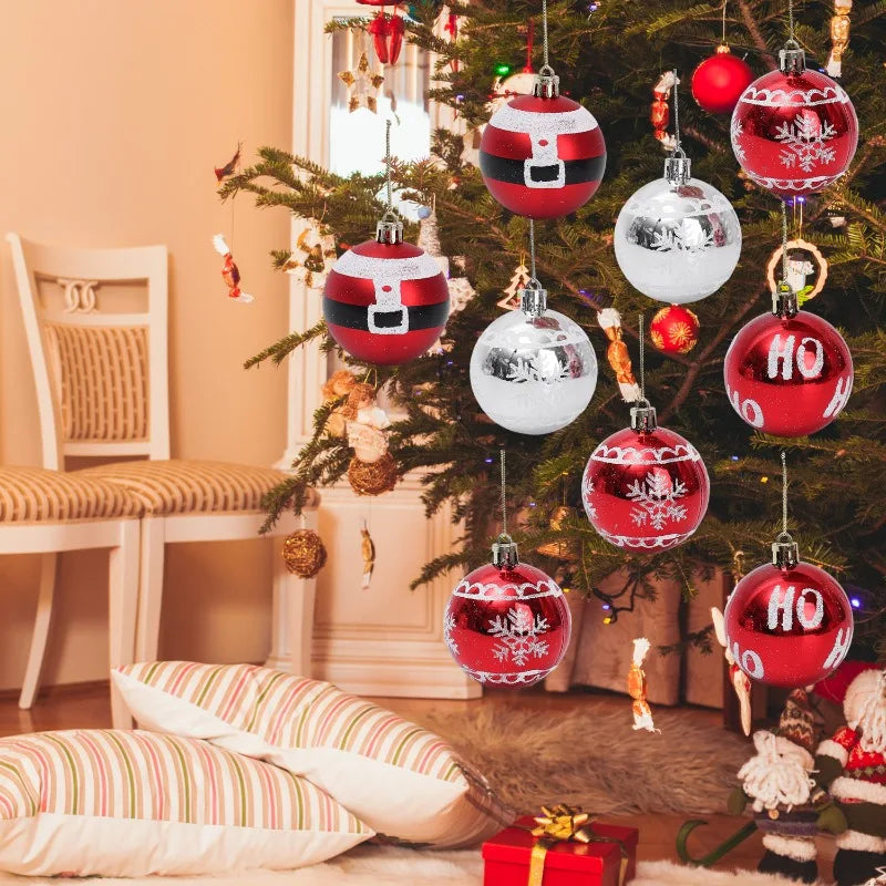 Choice Kunststoff Weihnachtskugeln Set - 24-6 Stück, Durchmesser 6 cm