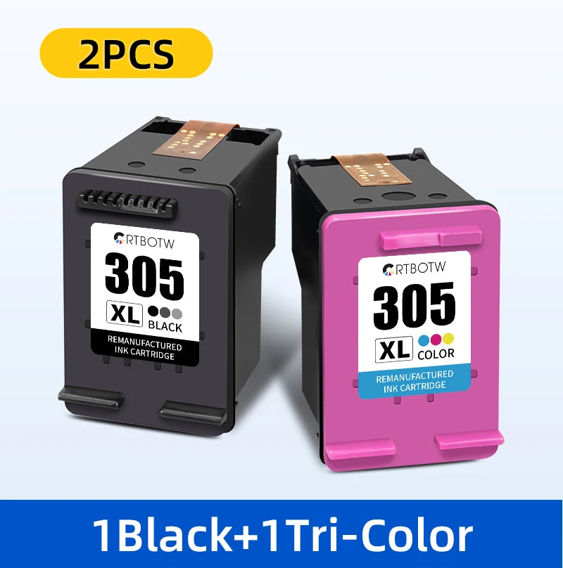 CRTBOTW 305XL Replacement For HP305 305 XL Ink Cartridge For HP DeskJet 2700 2710 2721 2722 Envy Series 4200 6020 6030 6400 6430