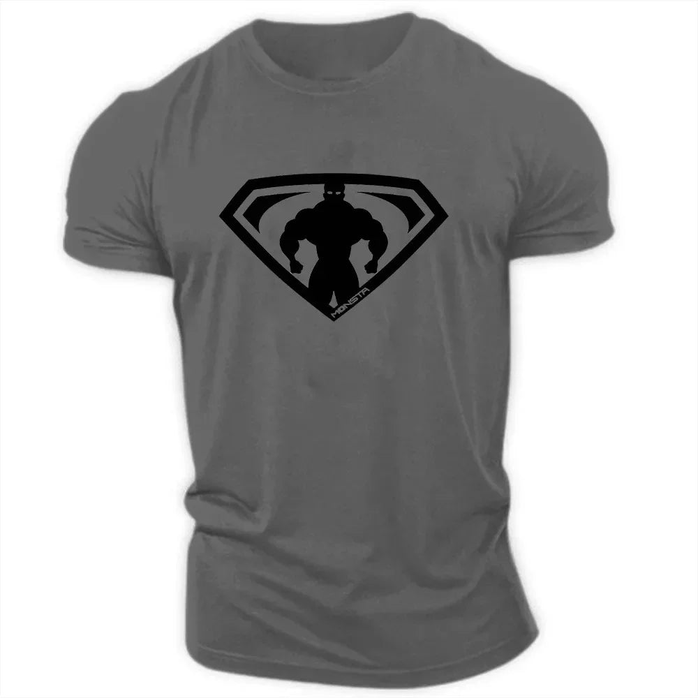 Herren T-Shirt 2025 - Summer Casual Outdoor Sports 2D Cartoon Print Quick Drying Crewneck