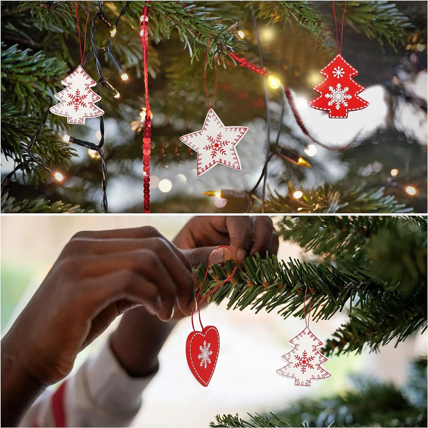 HighConcerned Mini Holzdeko - Unbehandeltes Holz, 4x5 cm, 10 Stück