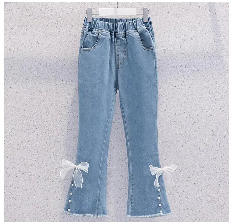 Kinder Set Mädchen Pullover - Langarm Rundhals Größe 4-6J