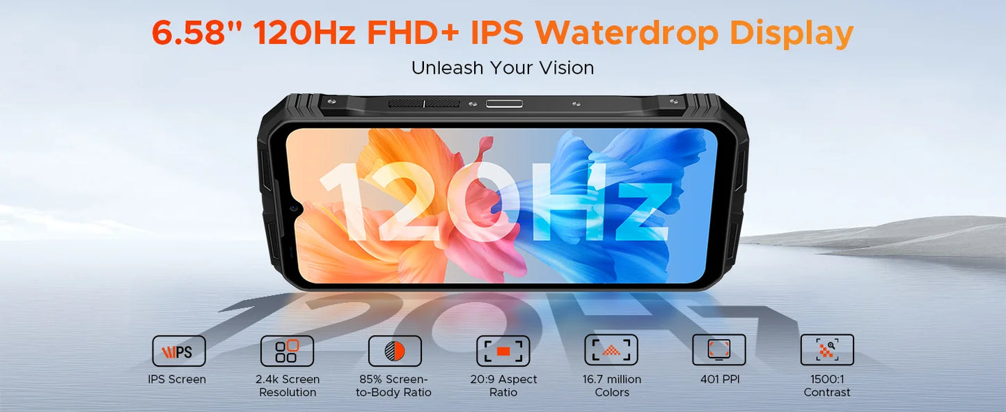 DOOGEE V Max Pro Robustes 5G Smartphone - 22000mAh 33W 6,58 Zoll