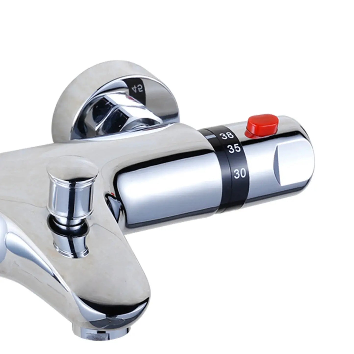 Thermostatisches Mischventil, Messing-Duschventil mit Temperaturregelung, Verbrühungsschutz-Badezimmer-Duscharmatur mit Durchflussregelung by Golden Bridge Store