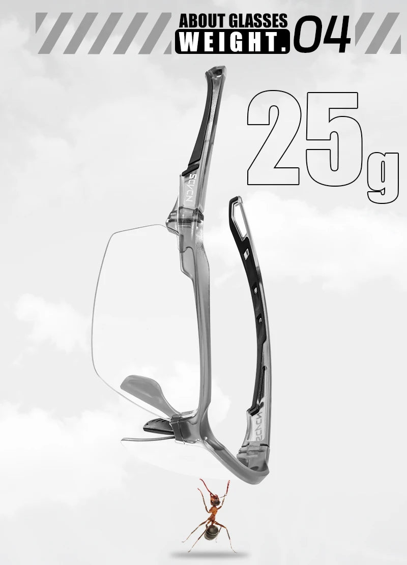 SCVCN Photochromic Cycling Glasses Men MTB Cycling Sunglasses Women Road Bike Eyewear UV400 Outdoor Sports Running Glasses