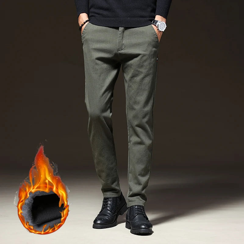 Pantaloni CN Warmfleece - Talie elastică din bumbac, model standard