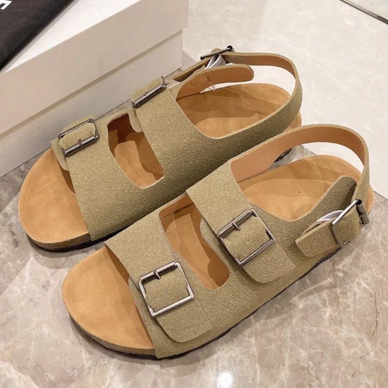 Damen-Vintage-Sandalen 2025: Anti-Slip Matte Platform Beach Casual - Retro-Charme Größe 36-42