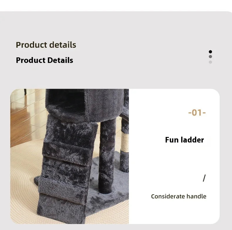 Cat climbing frame Big special tree nest integrated largejumping platform sisal  column cat shelf