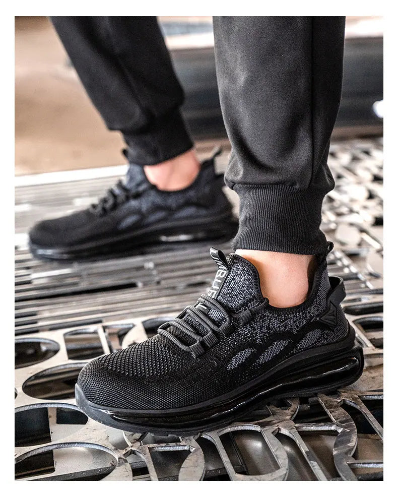 Non Slip Lightweight Breathable Sneakers for Women Steel Toe Indestructible Safety Shoes Anti-puncture Protection Safety Shoes