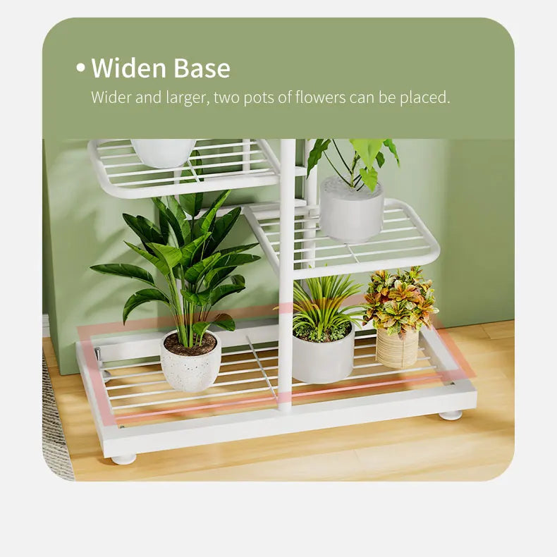 MTShining Pflanzenregal 8 Ebenen Metall Innen Und Außen