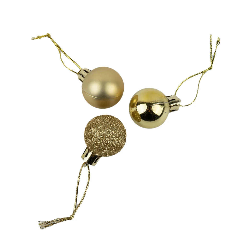 Choice Christbaumkugeln Kunststoff - 24 Stück, Ø3 cm