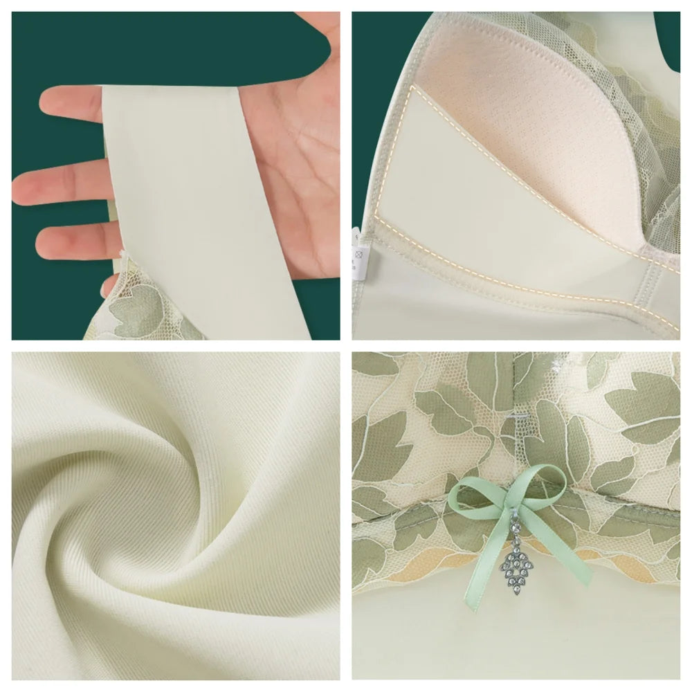 Women's Seamless Push Up Bras Lace Wireless elegant Lingerie Bra Anti-Sagging Underwear Comfortable Breathable Bra