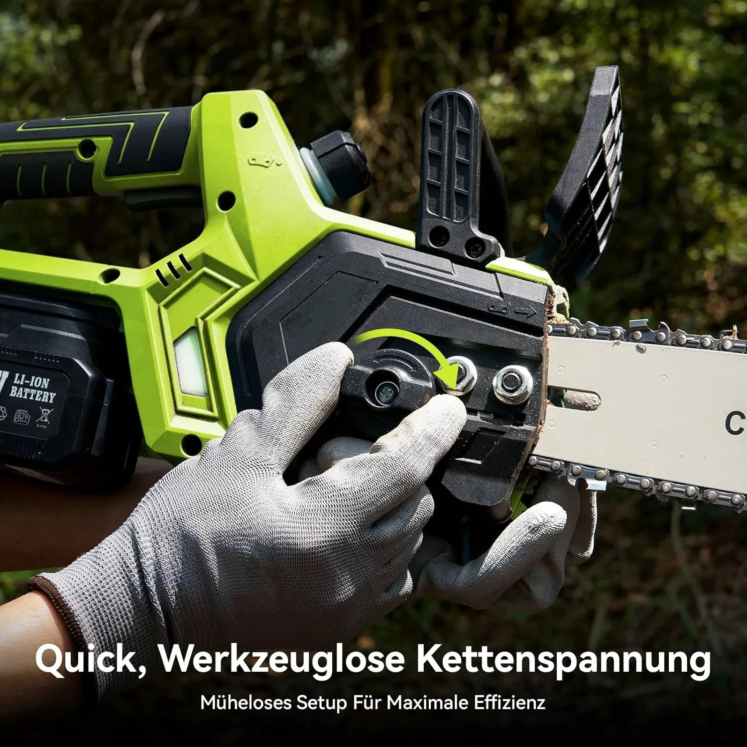 Supstable 12-Zoll Akku Säge Bürstenloser Motor - 2x5Ah, 1200W, 30cm by Golden Bridge Store