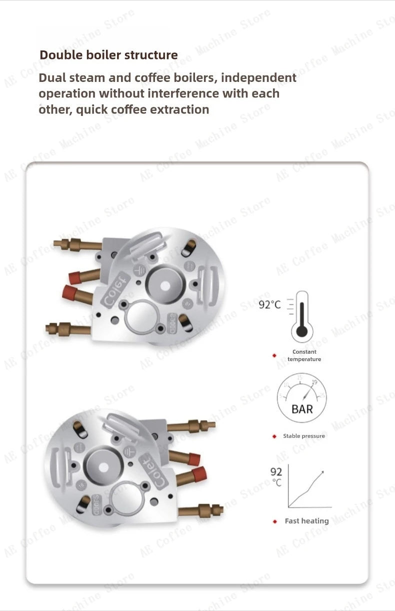 Espressor automat complet, ecran tactil inteligent, râșniță integrată, espressor multifuncțional pentru uz casnic