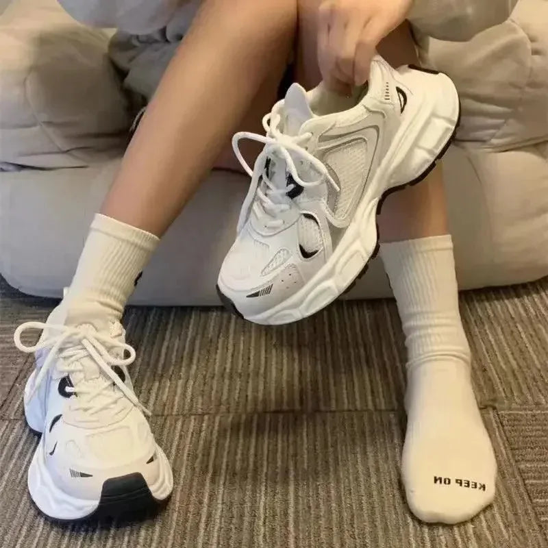 Fashion Small White Shoes Women New Spring and Autumn Leisure Sports Shoes Girls with Thick Soles Low Style Sneakers Shoes