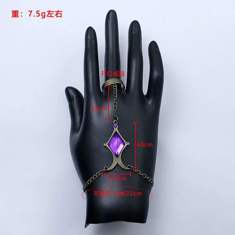 Akemi Homura Bracelet Women Rhinestone Ladies Bangles Bracelets Jewellery Couples Metal Puella Magi Madoka Magica Bague Femme
