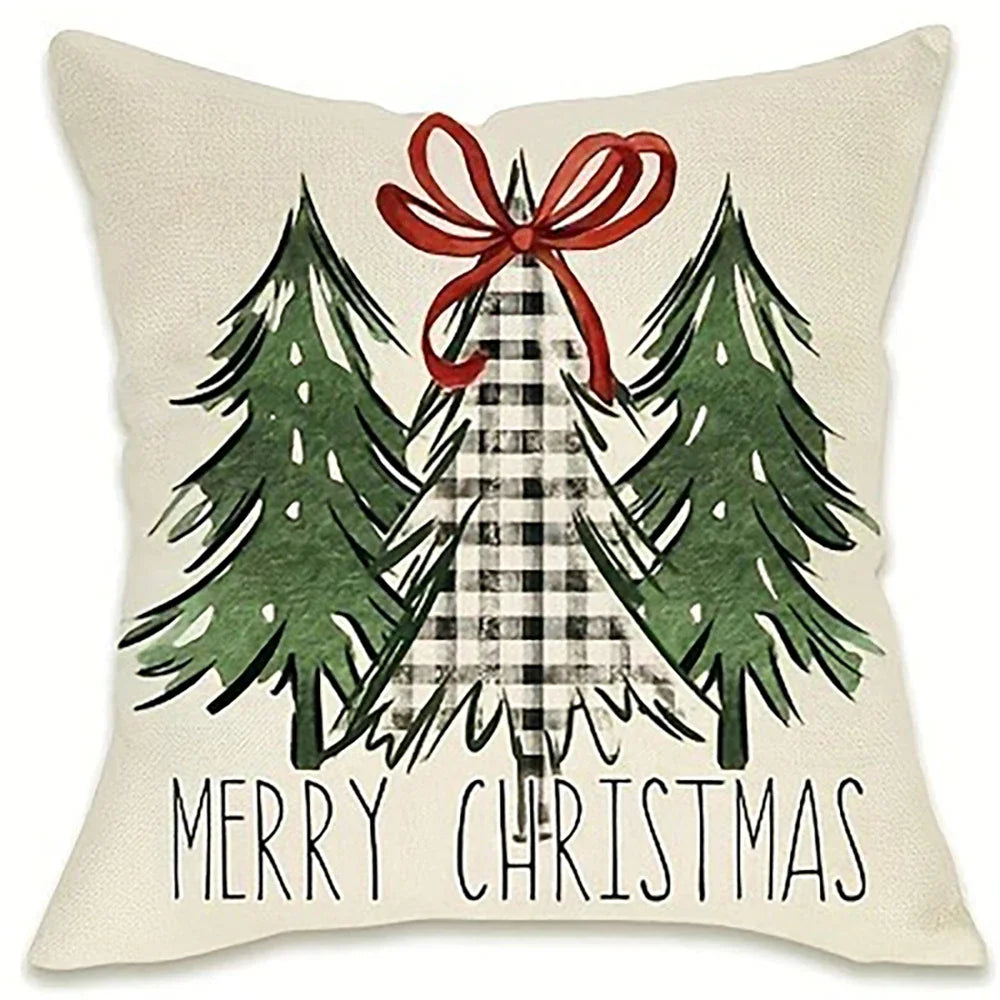 Merry Christmas holiday decoration pillow cover living room sofa car cushion cover home Bedroom room decoration New Year gift