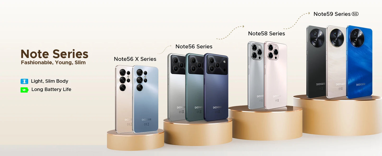 DOOGEE Note56X 6,56 Zoll Display - Akku 6150 mAh, CPU Unisoc SC9863A