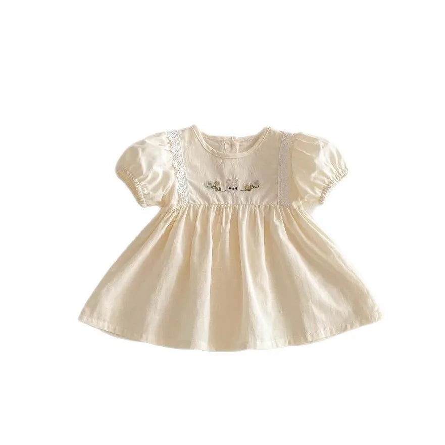NELNKAGHY Kleid Spitze Baumwolle - Floral Prinzessin Gr 80