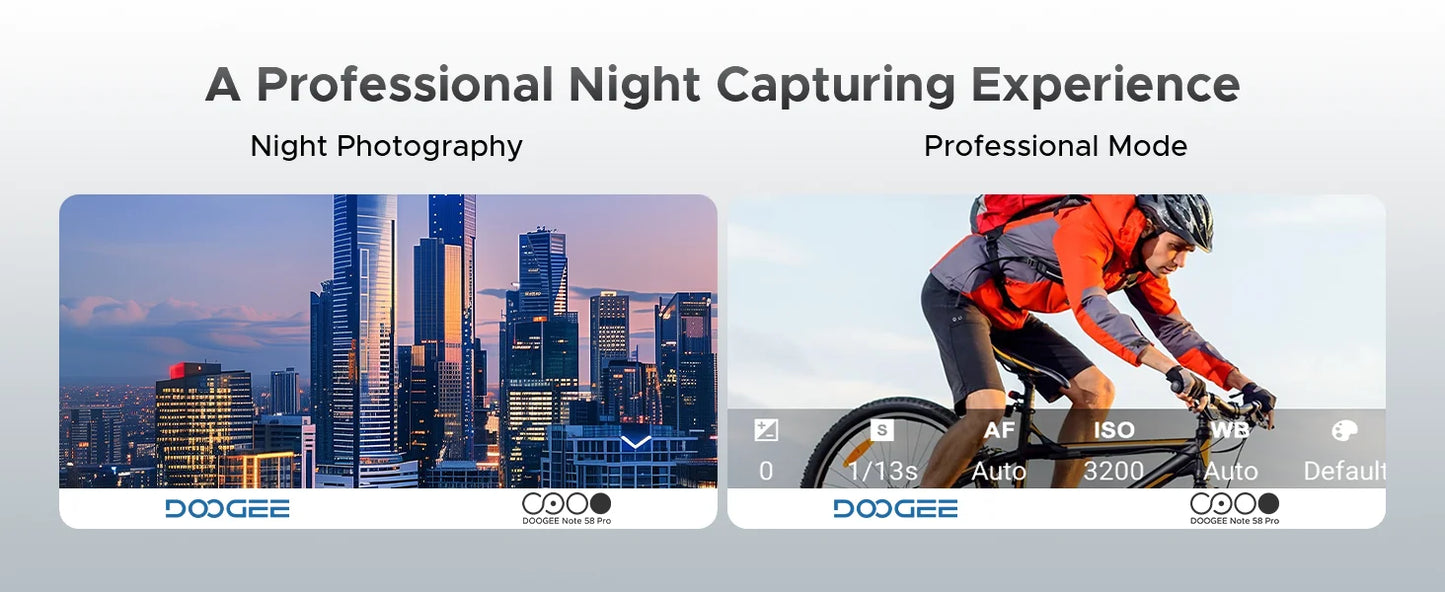 DOOGEE Note58 Pro NFC - 6250mAh Akku, 256GB Speicher, 6,75Zoll Display