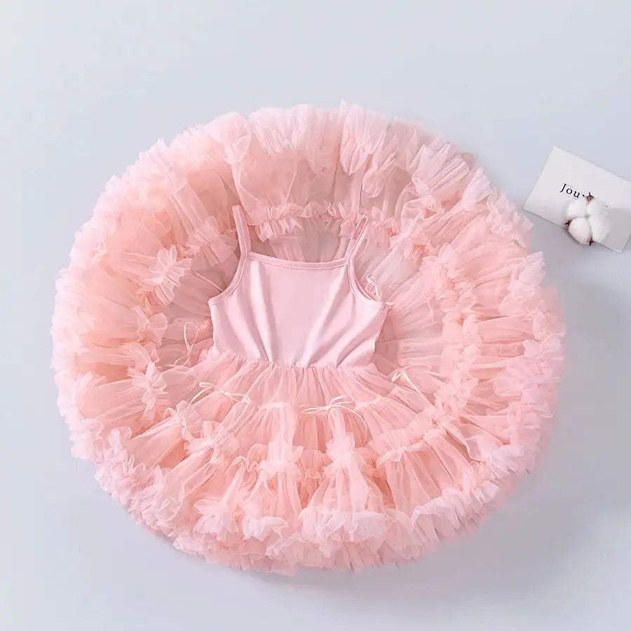 Girls' Dresses with a Sense of Luxury for Summer 2025. Sweet Children's Dresses for Children's Day. Princess - style Sling Dress