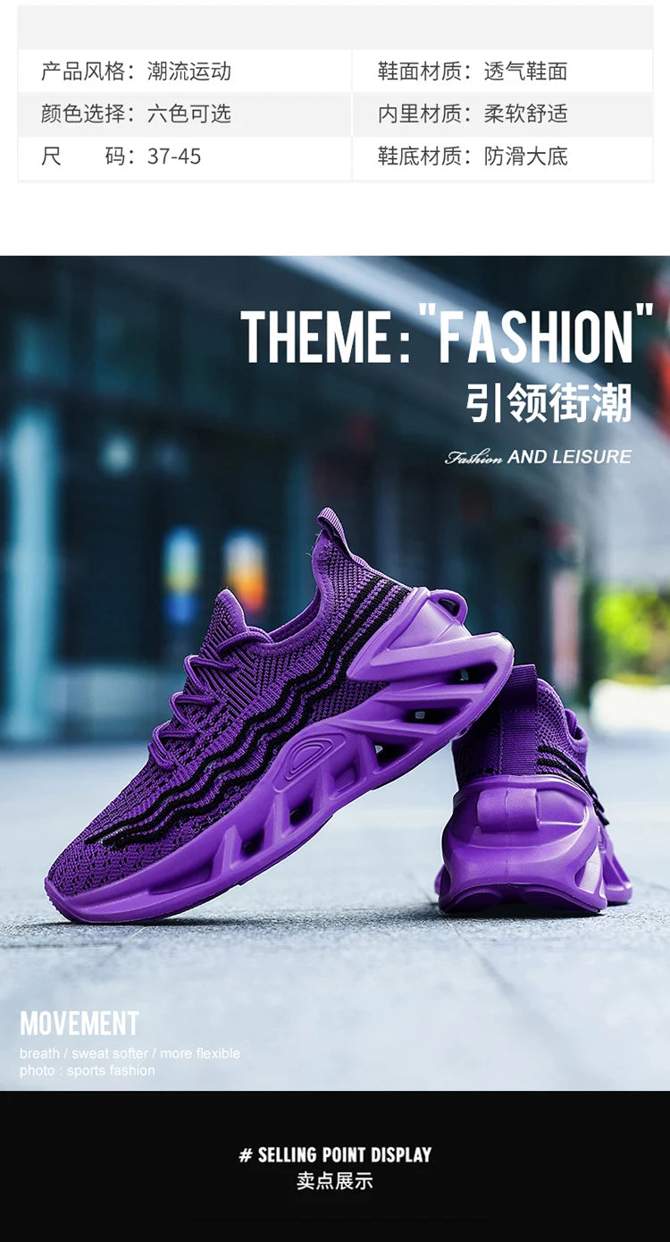Herren Sneakers Leicht Laufschuhe Atmungsaktiv Mesh Komfortabel EVA Dick Sohle Rutschfest Tennis Walking Weiß Schuhe Für Männer