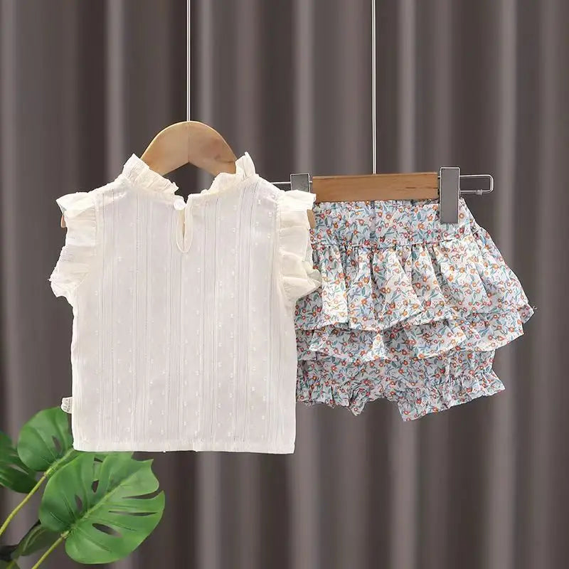 Sonkpuel Mädchen Set Sommer Trikot - Gr 4-6 Baumwolle