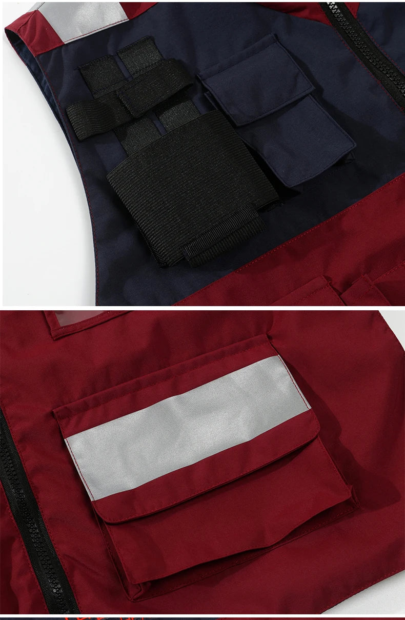 RescuePro NW Notfallweste Sicher - 6 Taschen, Reflekt L