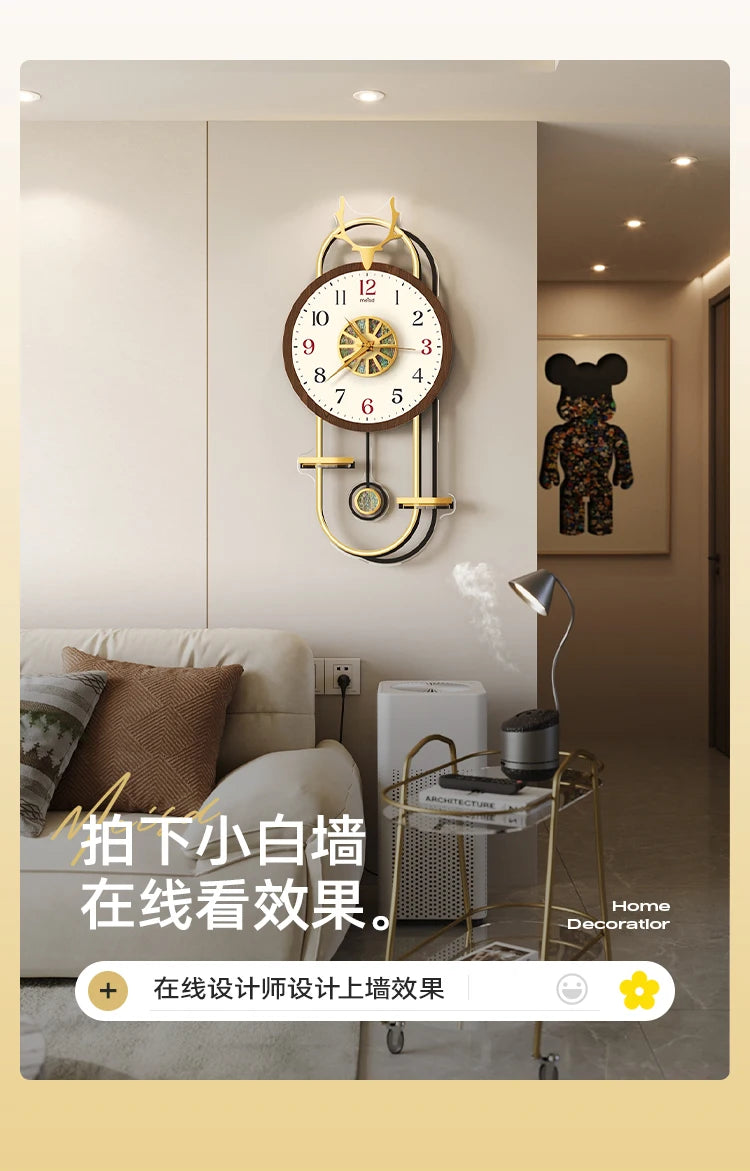 Modern Digital Clocks Wall Nordic Design Luminous Living Room Clock Wall Luminous Art Relogio De Parede Room Decorarion