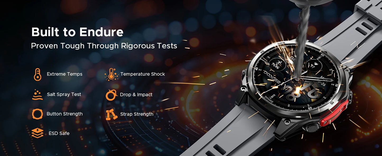 DOOGEE ANYWISE W1 PRO Smartwatch 5ATM - Kapazität 350 mAh, Display 1,4